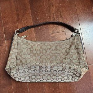 Coach Signature Canvas Hobo Bag